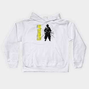 Japanese samurai minimalist art Kids Hoodie